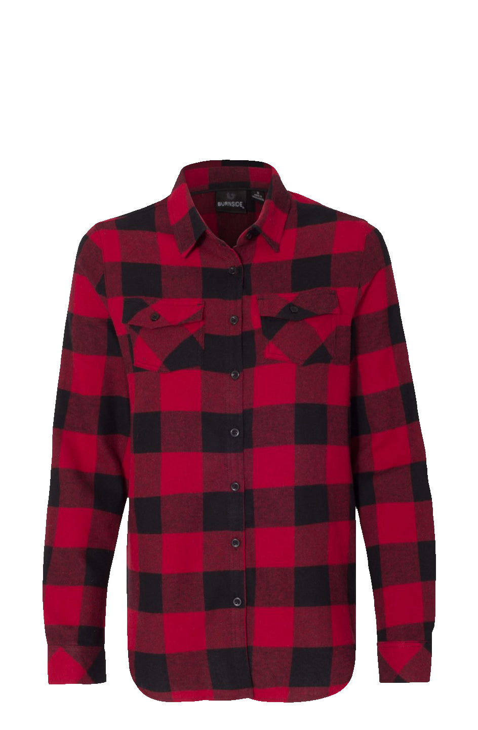 Womens Long Sleeve Red Flannel Shirt