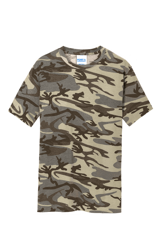 Camouflage Cotton T-Shirt