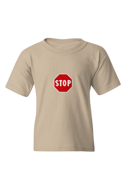 "Stop" Heavy Cotton Youth T-Shirt