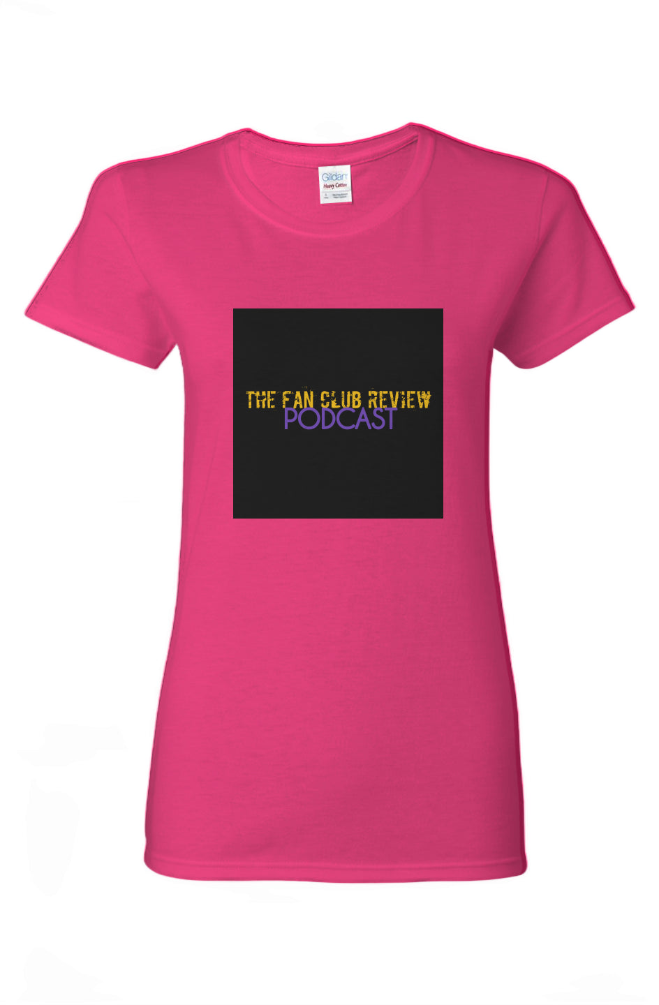 "The Fan Club Review" Ladies Heavy Cotton T-Shirt - Clothing And Merch