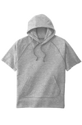 Short Sleeve Fleece Pullover Hoodie