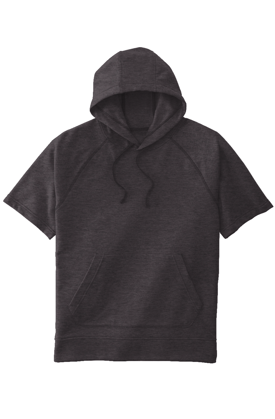 Short Sleeve Fleece Pullover Hoodie
