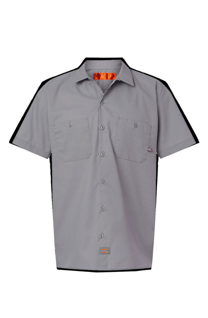 Collared Short Sleeve Work Shirt