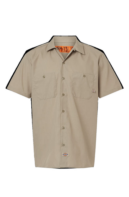 Collared Short Sleeve Work Shirt
