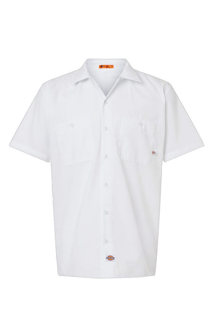 Collared Short Sleeve Work Shirt