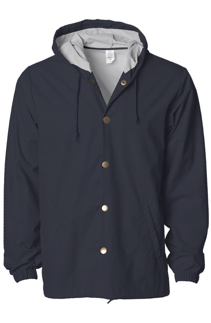 Water-Resistant Hooded Windbreaker Jacket