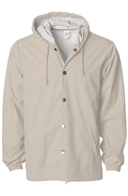 Water-Resistant Hooded Windbreaker Jacket